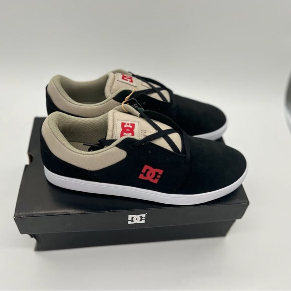 DC Men's Crisis 2 Skate Shoe TAN/RED Sz 11.5